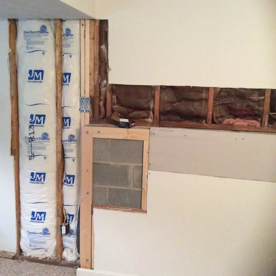 Wall insulation replacement during Structural Drying in Harrison